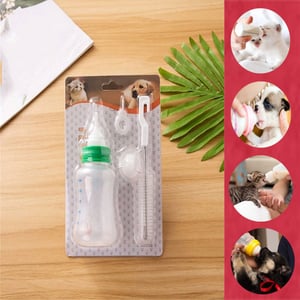 Feeding Bottle & Cleaning Set For Pets - Green