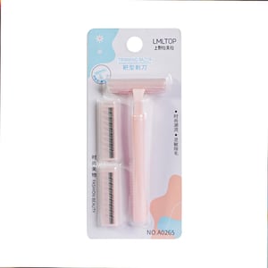 LMLTOP Trimming Razor With Extra 2 Blade - Baby Pink