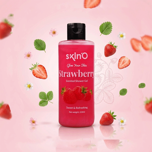 Skin'O Glow Your Skin Strawberry Scented Shower Gel 220ml •