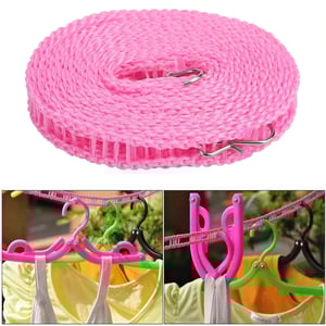 Nylon Non-Slip Clothes Line Rope 5m - Pink