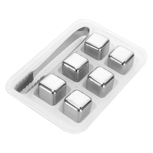 Reusable Metal Ice Cube With Clamp Set