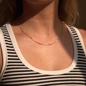 Beaded Snake Chain Necklace