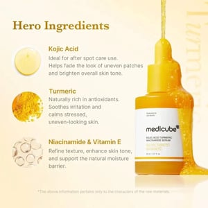 Medicube Kojic Acid Turmeric Niacinamide Serum 30ml  •