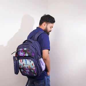 Stripelnc Exclusive School Backpack - Colourful Feather