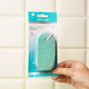 Zinger Pumice Stone Foot Scrub - Green