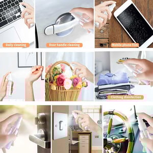 Refillable & Portable Transparent Spray Bottle 100ml