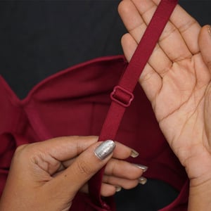 Soft Padded Bra For Women - 34 Red