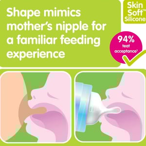 MAM Feel Good Extra Small Glass Baby Bottle 90ml - 0m (7819)