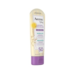 Aveeno Baby Mineral Sunscreen Lotion For Sensitive Skin 88ml SPF 50 •