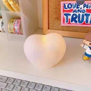 Mini LED Heart Lamp - White