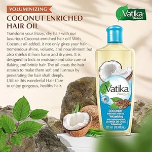 Dabur Vatika Naturals Coconut Enriched Hair Oil 300ml  •