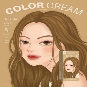 Kota Tortilla Hair Color 100ml - Milk Tea Brown•
