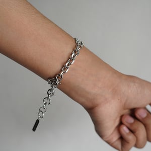 Simple Micro Paved Zircon Thin Bracelet - Silver (L1)