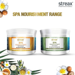 Streax Professional Spa Nourishment Hair Masque for Normal To Dry Hair 500g •