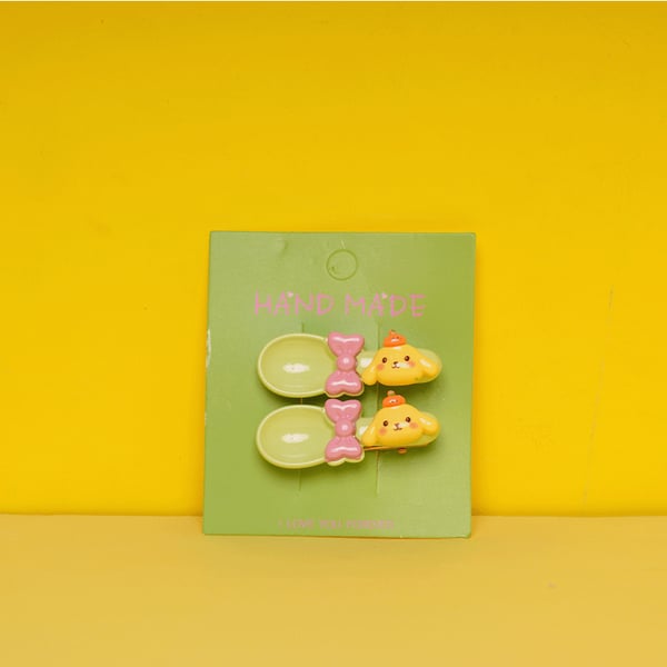 Baby Spoon Shape Clip - Bright Green Cinnamoroll