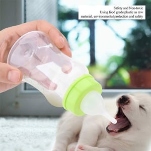 Feeding Bottle & Cleaning Set For Pets - Pink