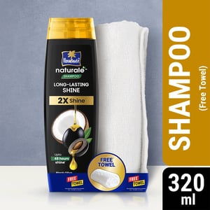 Parachute Long Lasting Shine Naturale Shampoo 320ml (Free Towel)