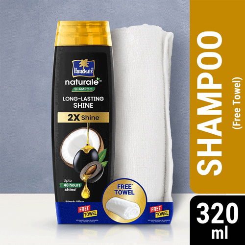 Parachute Long Lasting Shine Naturale Shampoo 320ml (Free Towel)