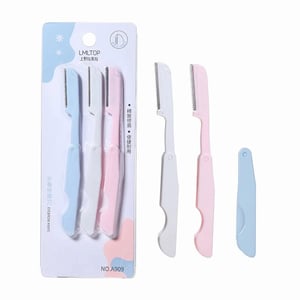 LMLTOP Folding Eyebrow Knife 3pcs