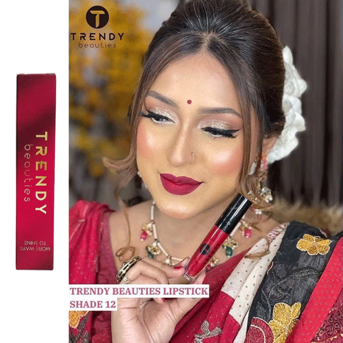 Trendy Beauties Waterproof Liquid Matte Lipstick - 12