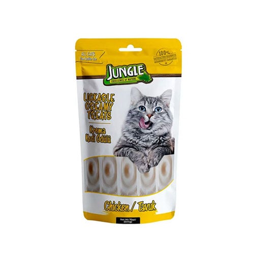 Jungle Lickable Creamy Treats 5pcs Pack - Chicken