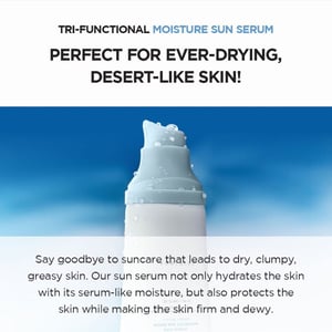 Skin1004 Madagascar Centella Hyalu-Cica Water-Fit Sun Serum 50ml - SPF50+ PA++++ •