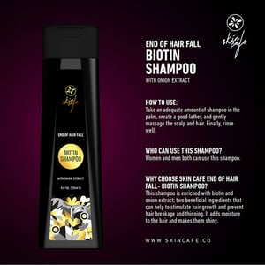 Skin Cafe End Of Hair Fall Biotin Shampoo With Onion Extract 250ml