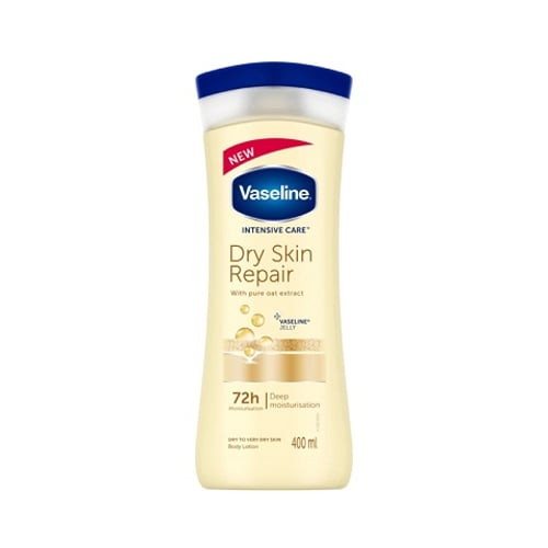 Vaseline Intensive Care Dry Skin Repair 72h Moisturisation Body Lotion 400ml •