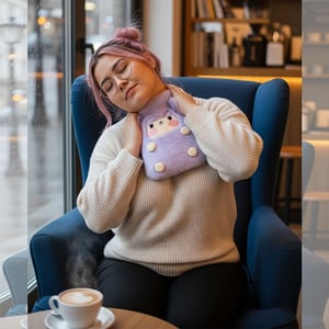 Ultra Comfortable Hot Water Bag - Purple Sheep