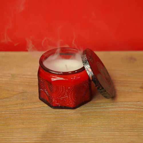 Scented Candles Jar - Red