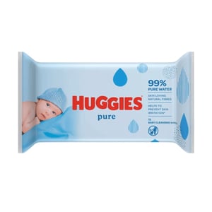 Huggies Pure Baby Wipes 56pcs•
