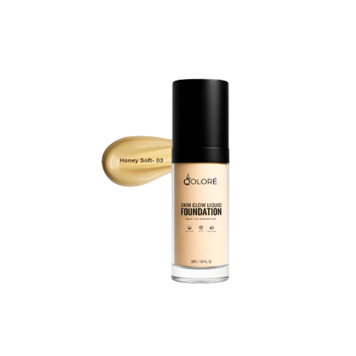 Qolore Skin Glow Liquid Foundation 30ml - Honey Soft 03