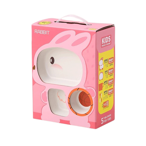Rabbit Tableware 5pcs Set For Kids