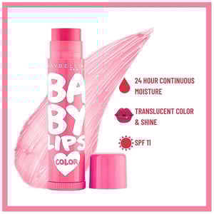 Maybelline New York Baby Lips Color Lip Balm 4g - Pink Lolita SPF11  •