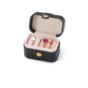 Mini Jewelry Ring Box - Black