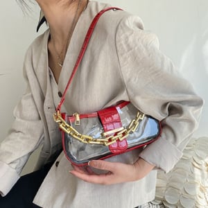 Women's New Trendy Korean Style Transparent Small Bag (1001014)