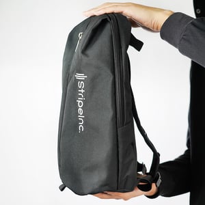 Stripelnc Mini Travel Backpack - Black