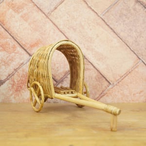 Bamboo Bullock Cart Showpiece