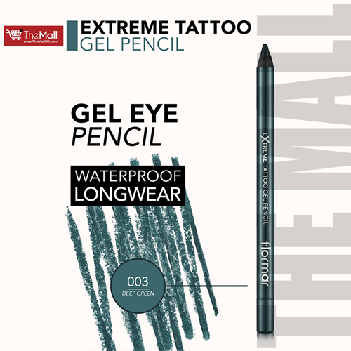 Flormar Extreme Tattoo Gel Eye Pencil - 03 Deep Green
