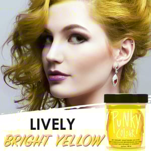 Jerome Russell Punky Color Semi-Permanent Conditioning Hair Color 100ml - Bright Yellow