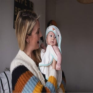 Tommee Tippee Splashtime Swaddle Dry Towel 0-6m - Paste