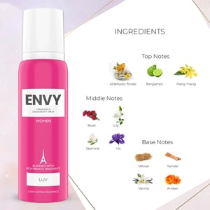 Envy Fragrance Deodorant Spray For Women 120ml - Luv •