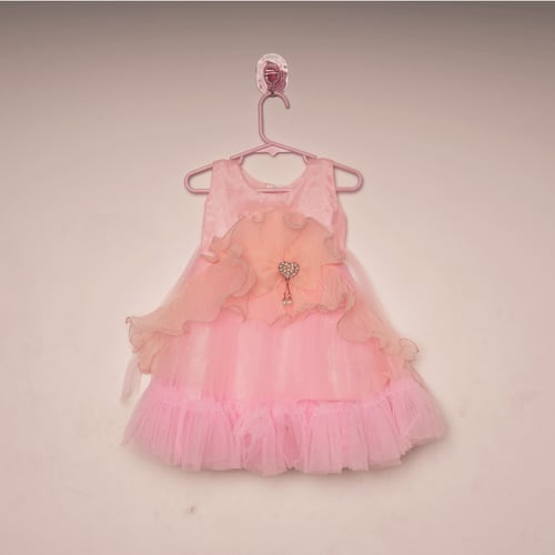 Baby Party Dress (1 - 2.5 Years) - TMEC-06 Peach Purple
