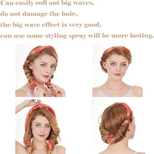 Heatless Hair Curler Accessories Set - Pink