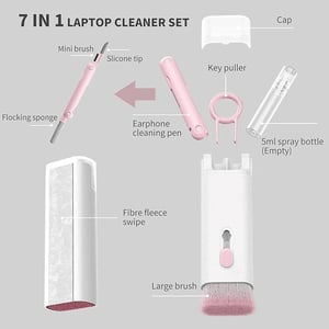 7 In 1 Multifunctional Cleaning Brush - Pink