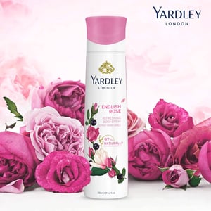 Yardley London English Rose Body Spray For Women 150ml  •