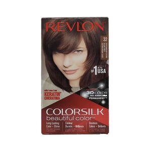 Revlon ColorSilk Beautiful 3D Hair Color - 32 Dark Mahogany Brown  •
