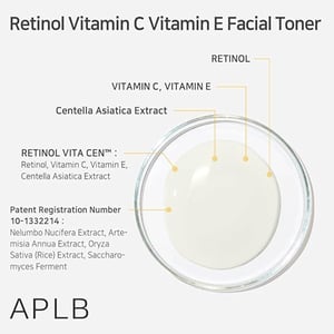 APLB Retinol Vitamin C Vitamin E Facial Toner 160ml •