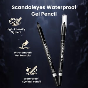 Rimmel London Scandal'Eyes Waterproof Kohl Kajal 1.3g - 001 Black