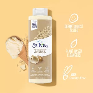 St. Ives Oatmeal & Shea Butter Soothing Body Wash 650ml •